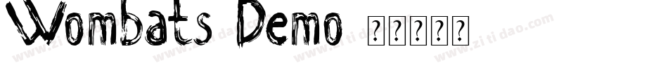 Wombats Demo字体转换